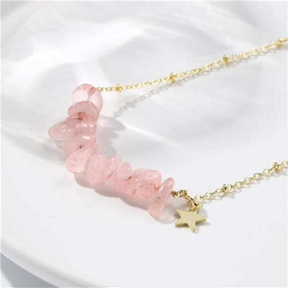 🌈 Chakra Stone Necklace | Natural Crystal Chip Healing Jewelry - Picture 3 of 3